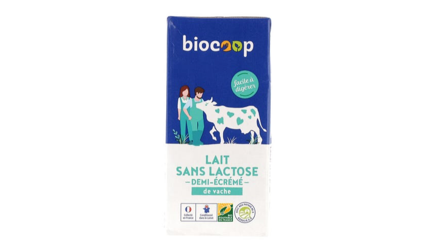 Lait sans lactose Biocoop x6