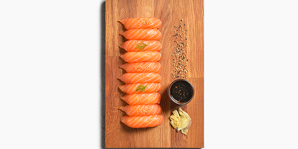 Planet sushi salmon