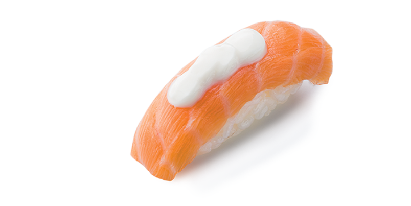 Salmon cheese sushi