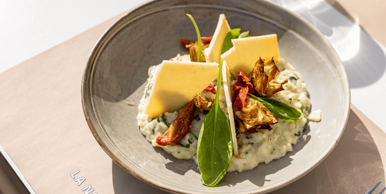 Artichokes & spinach risotto 