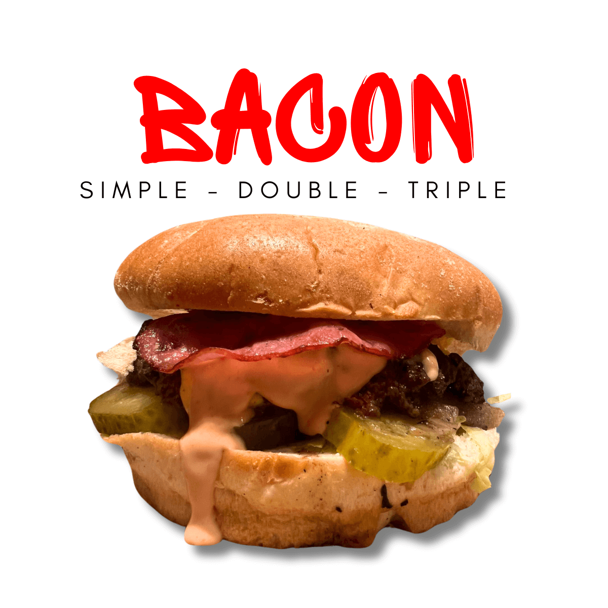 Bacon Cheese Burger - Smash | Delivery in Monaco