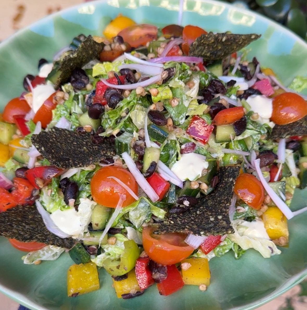 Bean tabouleh salad - Seaside Juicery