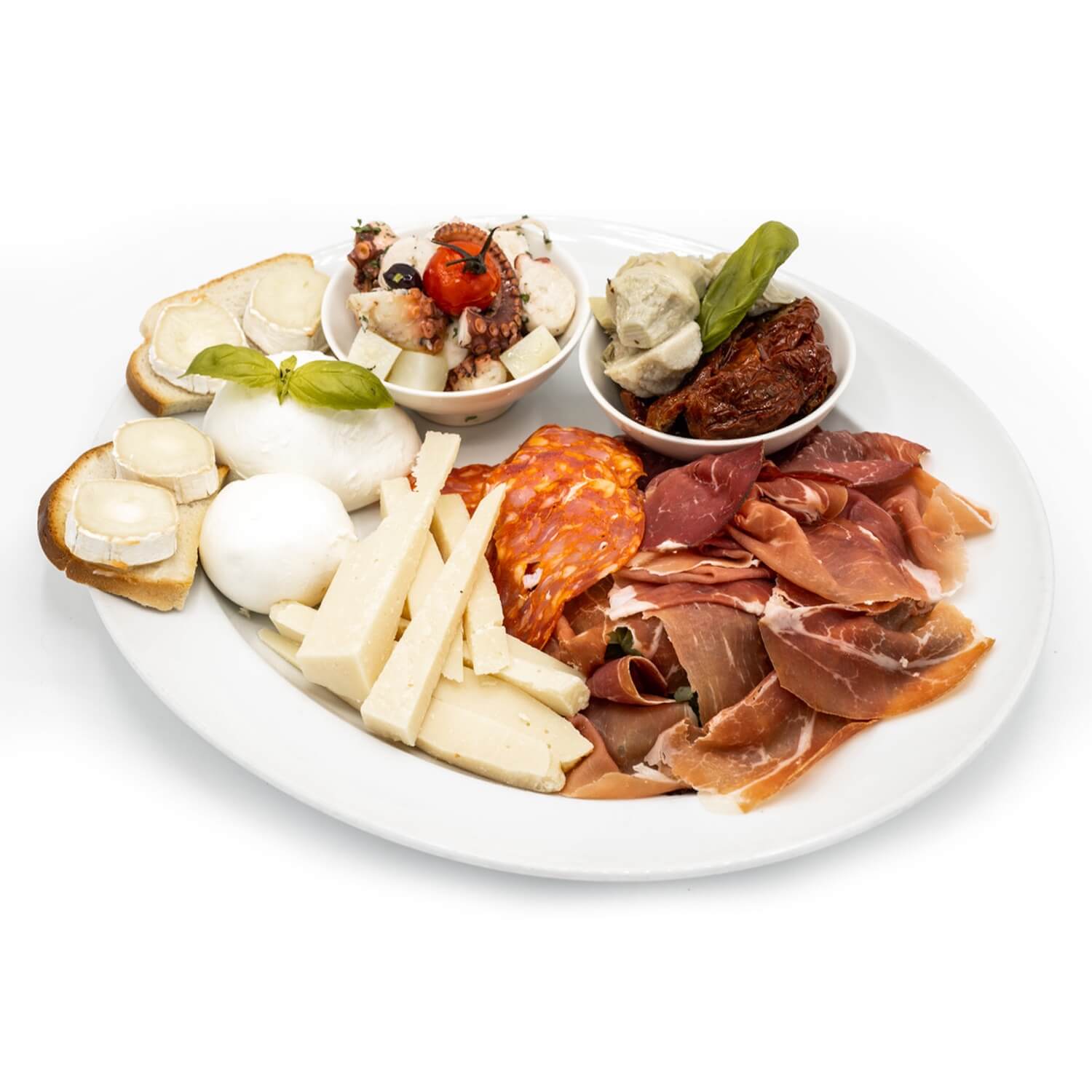 Entrée Bella Vita (dégustation d’entrées variées maison) - Bella Vita | Livraison Cuisine Italienne & Française à Monaco, Cap-d'Ail & Beausoleil
