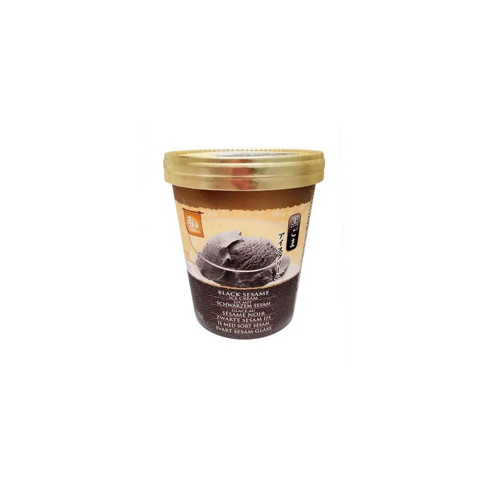 Black sesame ice cream