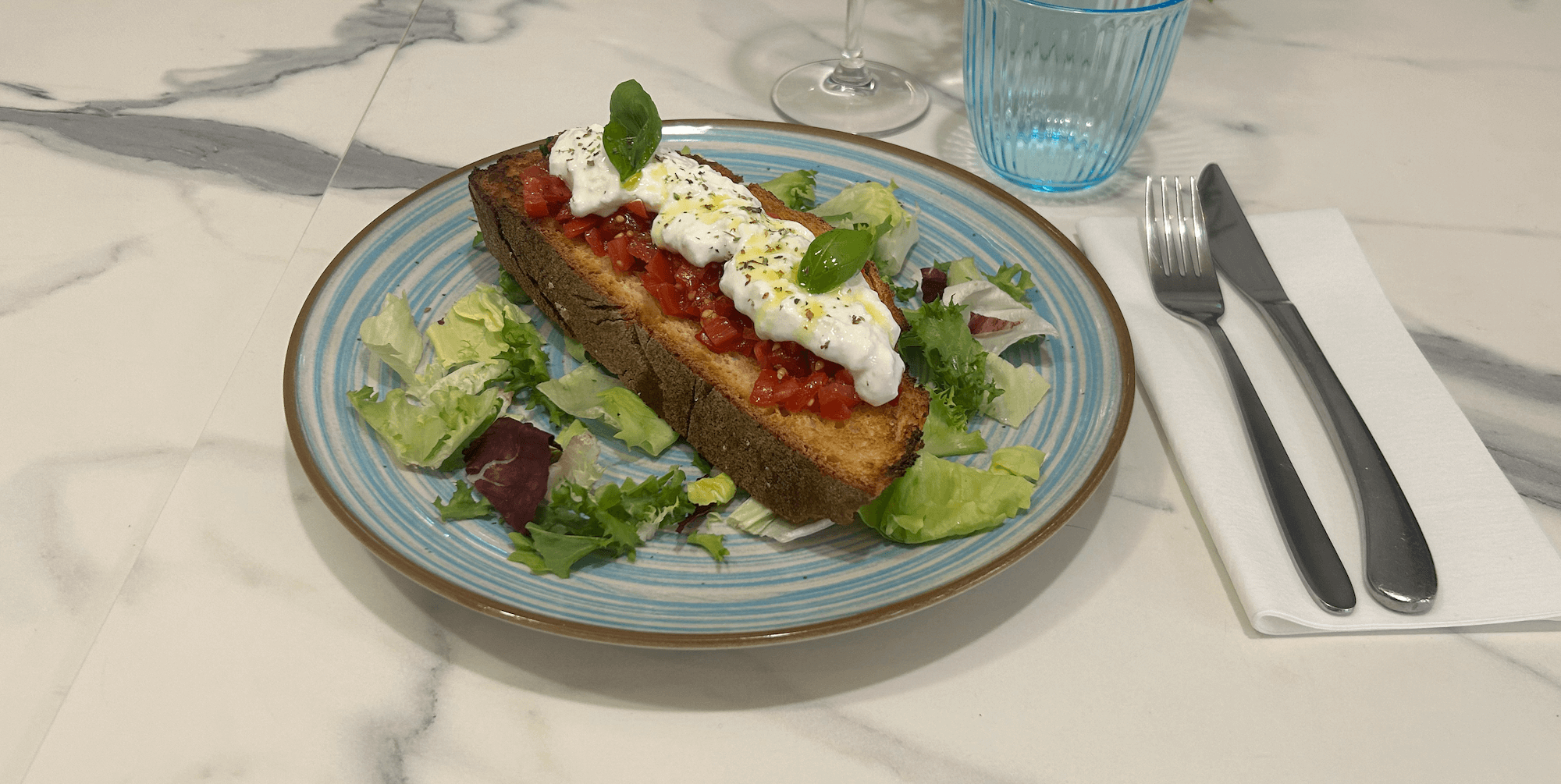 Bruschetta Tomatoes and Stracciatella