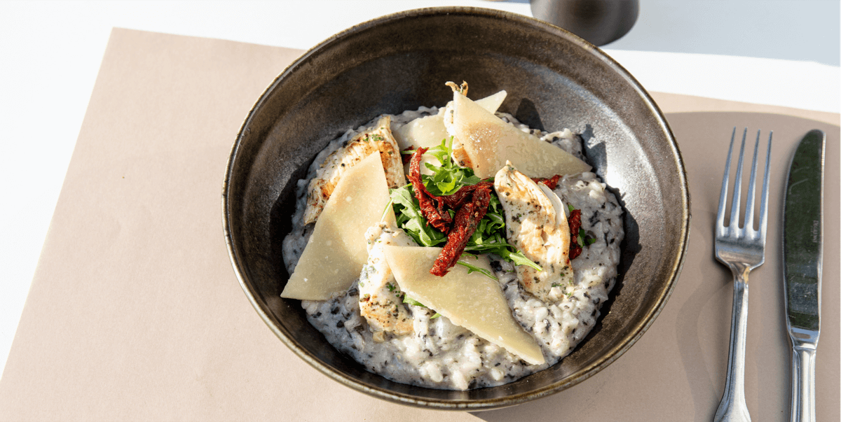 Chicken & truffle risotto