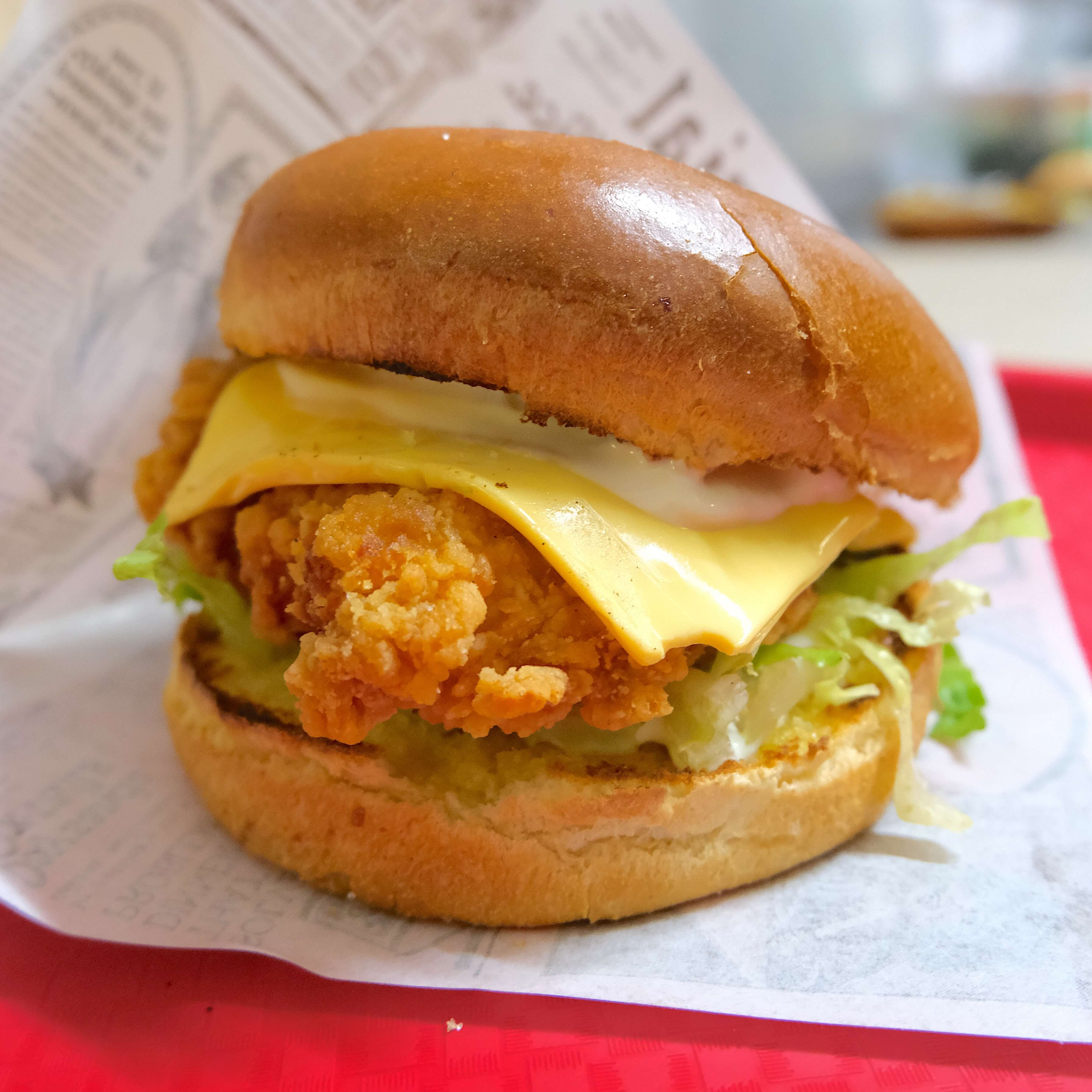 Chicken Burger Combo + French Fries + Drink - Smash | Delivery in Monaco