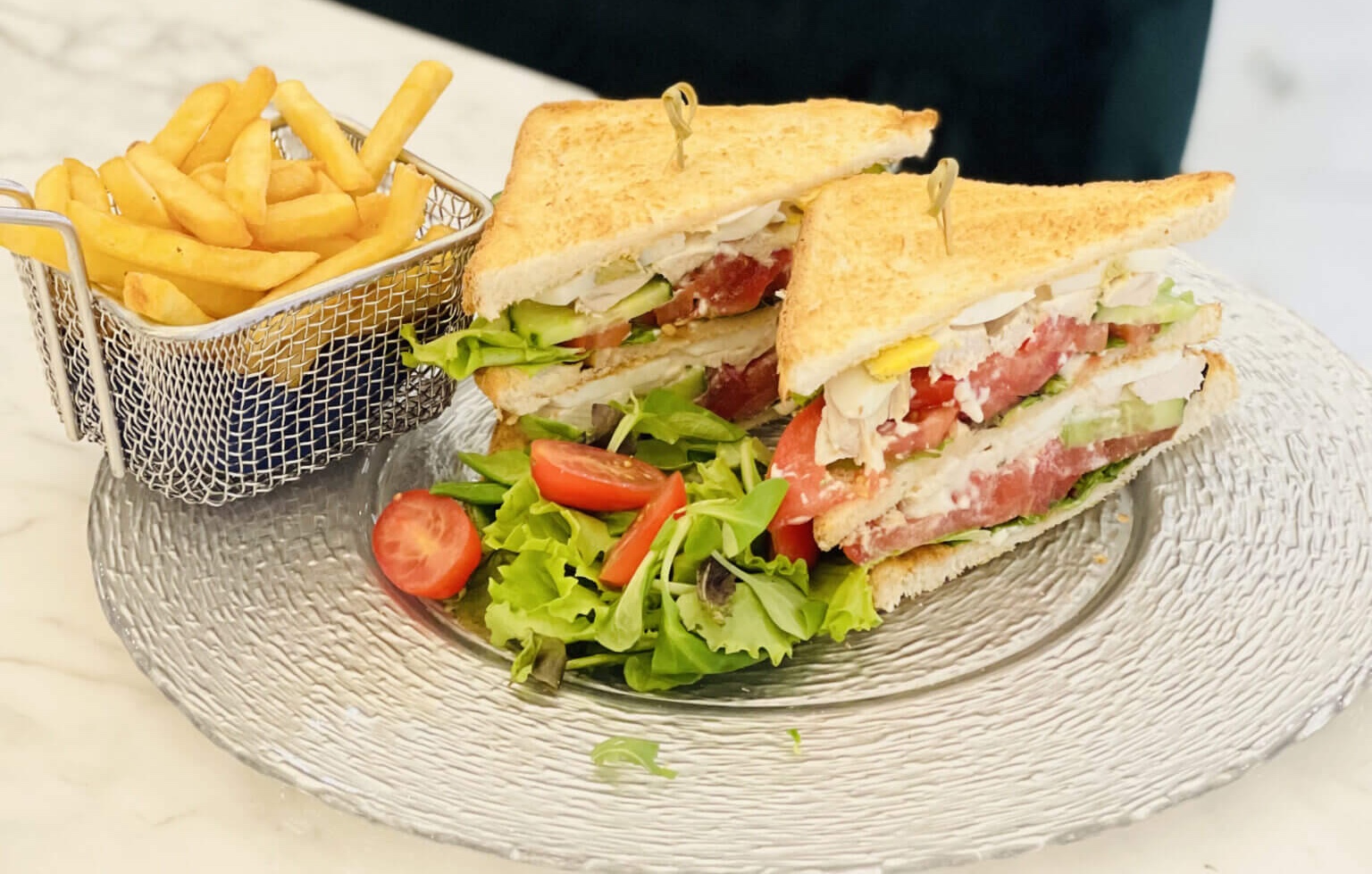Chicken Club Sandwich - Bubble Bar