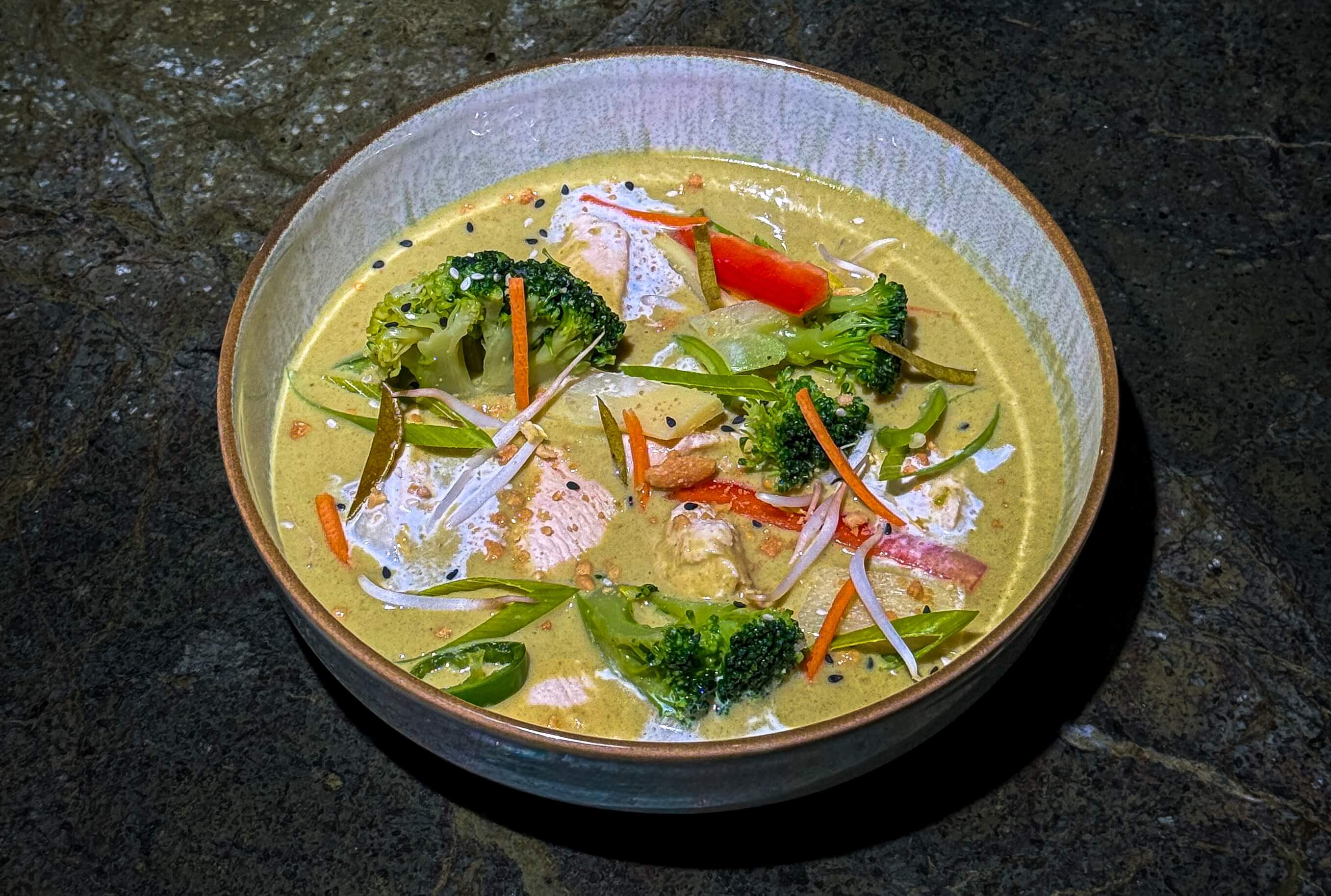 Chicken Green Curry - Spicy Bamboo Thai Monaco — Pad Thai, Bo Bun & Curry Delivery