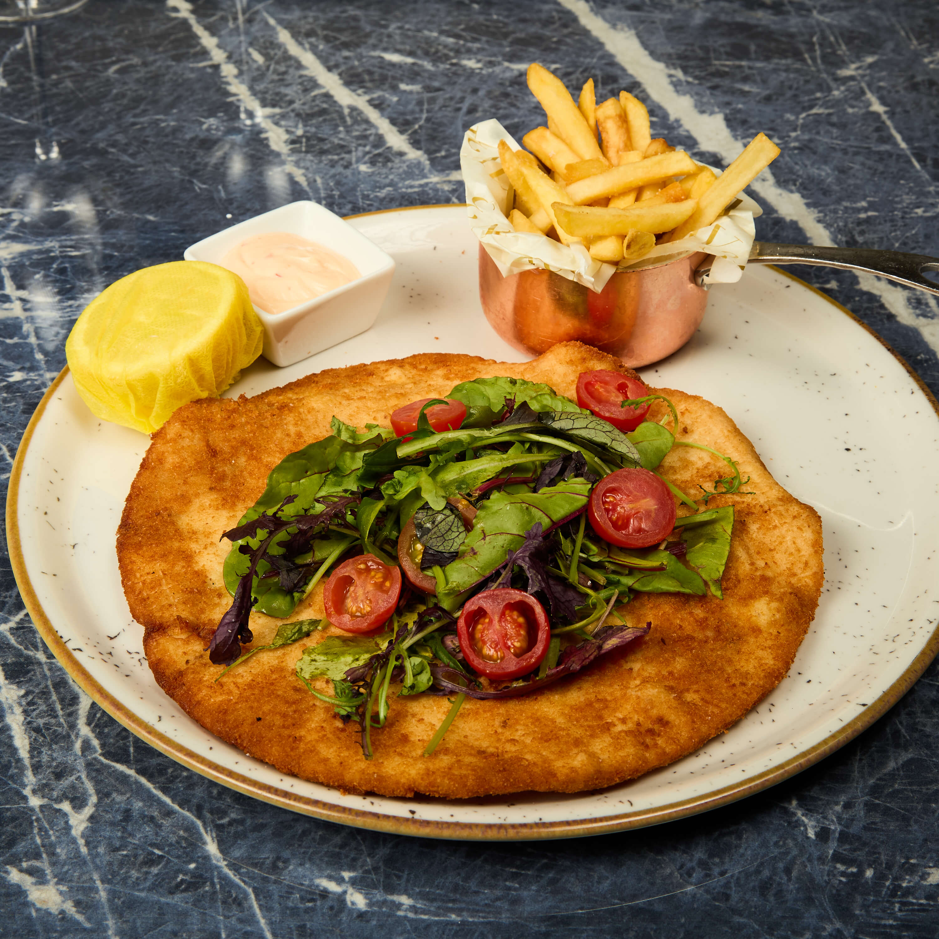 Milanaise de Poulet et Frites - Avenue 31 | Livraison Cuisine Méditerranéenne à Monaco