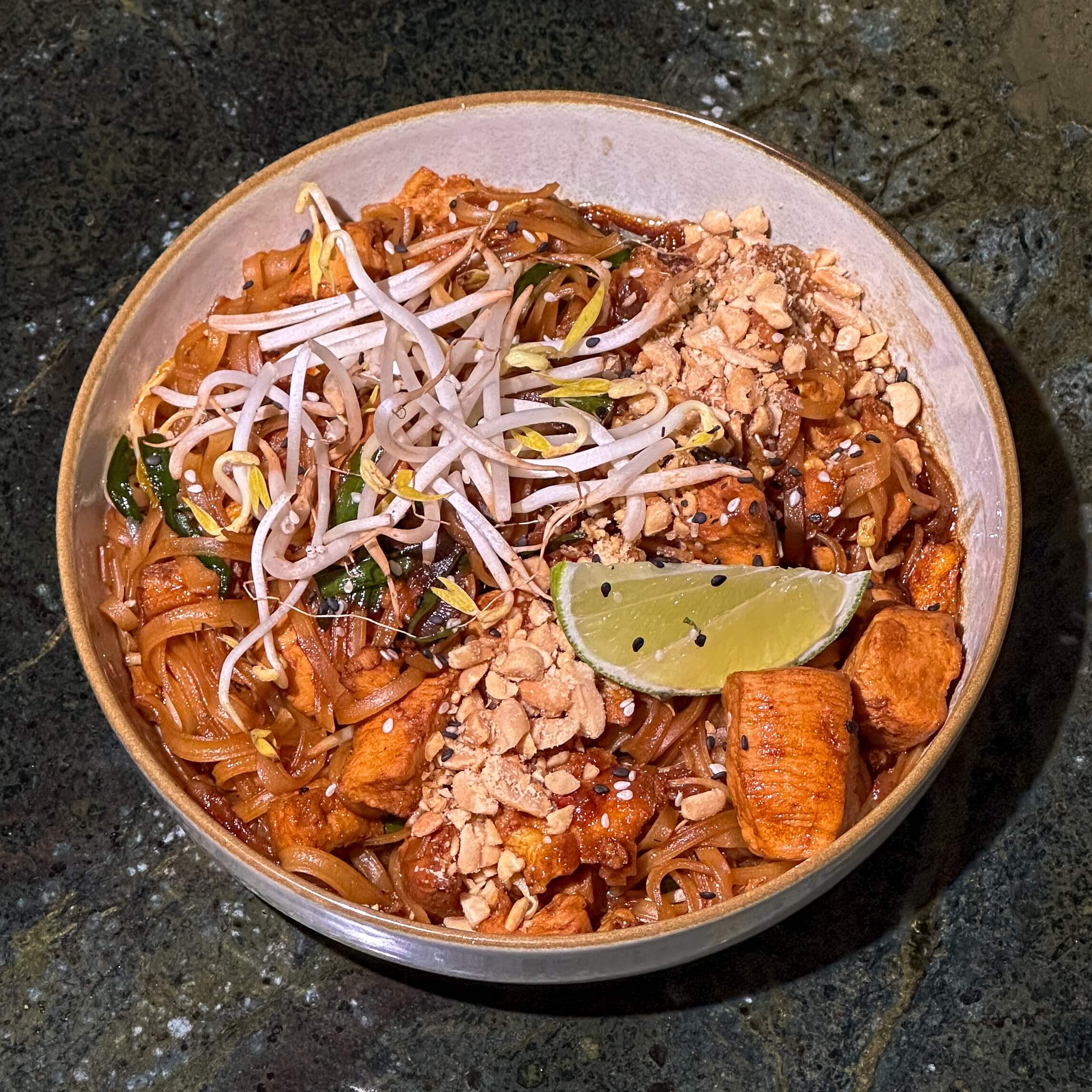 Chicken Pad Thai - Spicy Bamboo Thai