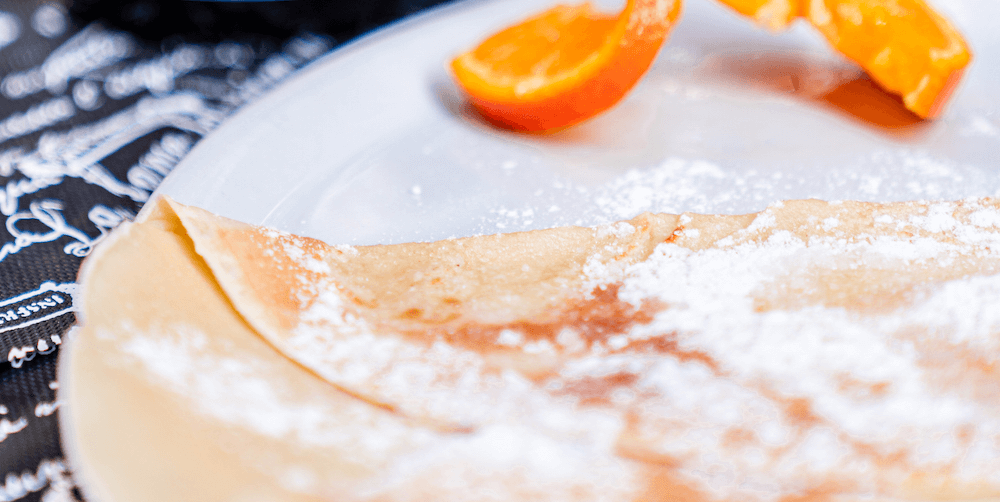 Crepe grand marnier, orange