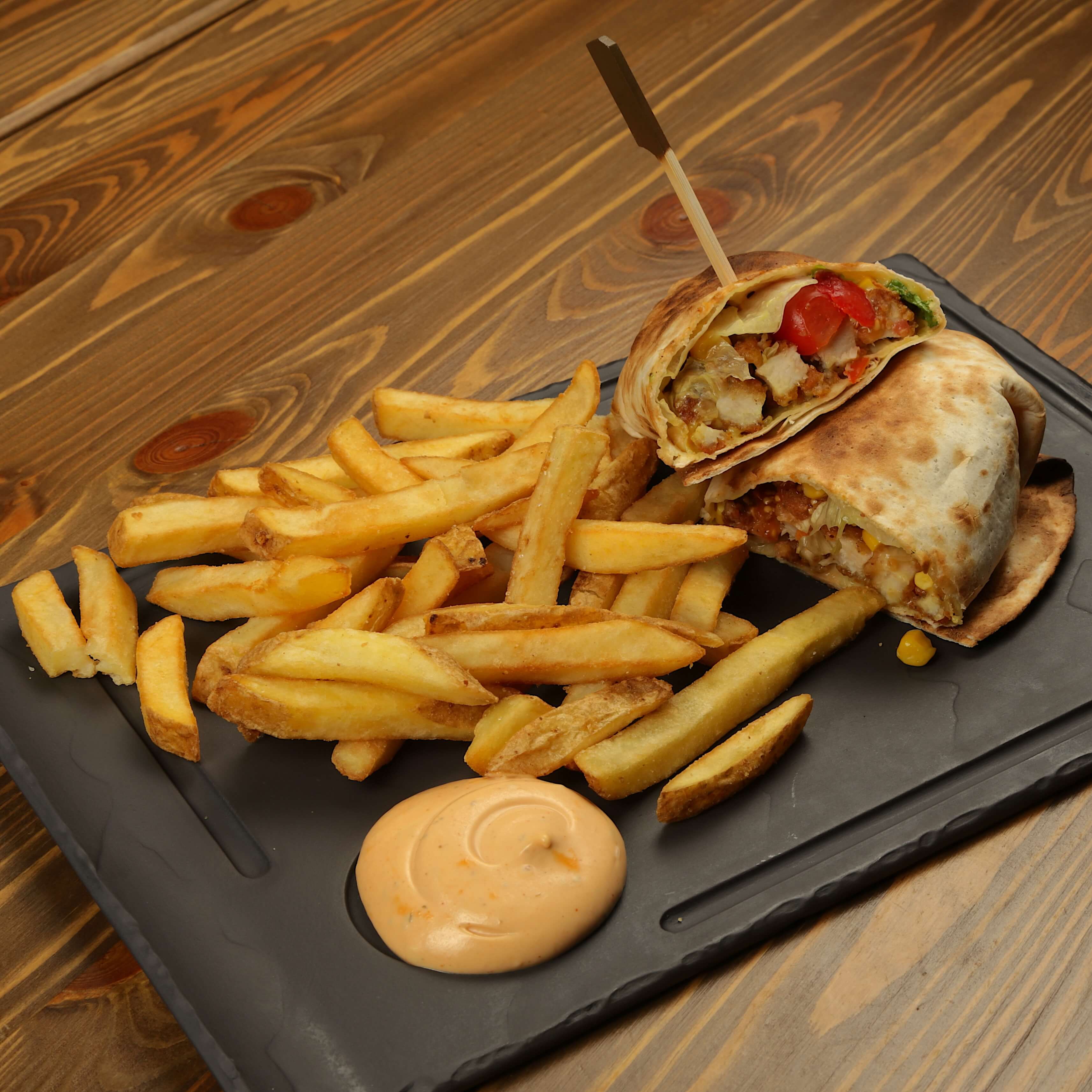 Crispy Chicken Wrap - Old Wild West  | Delivery in Monaco