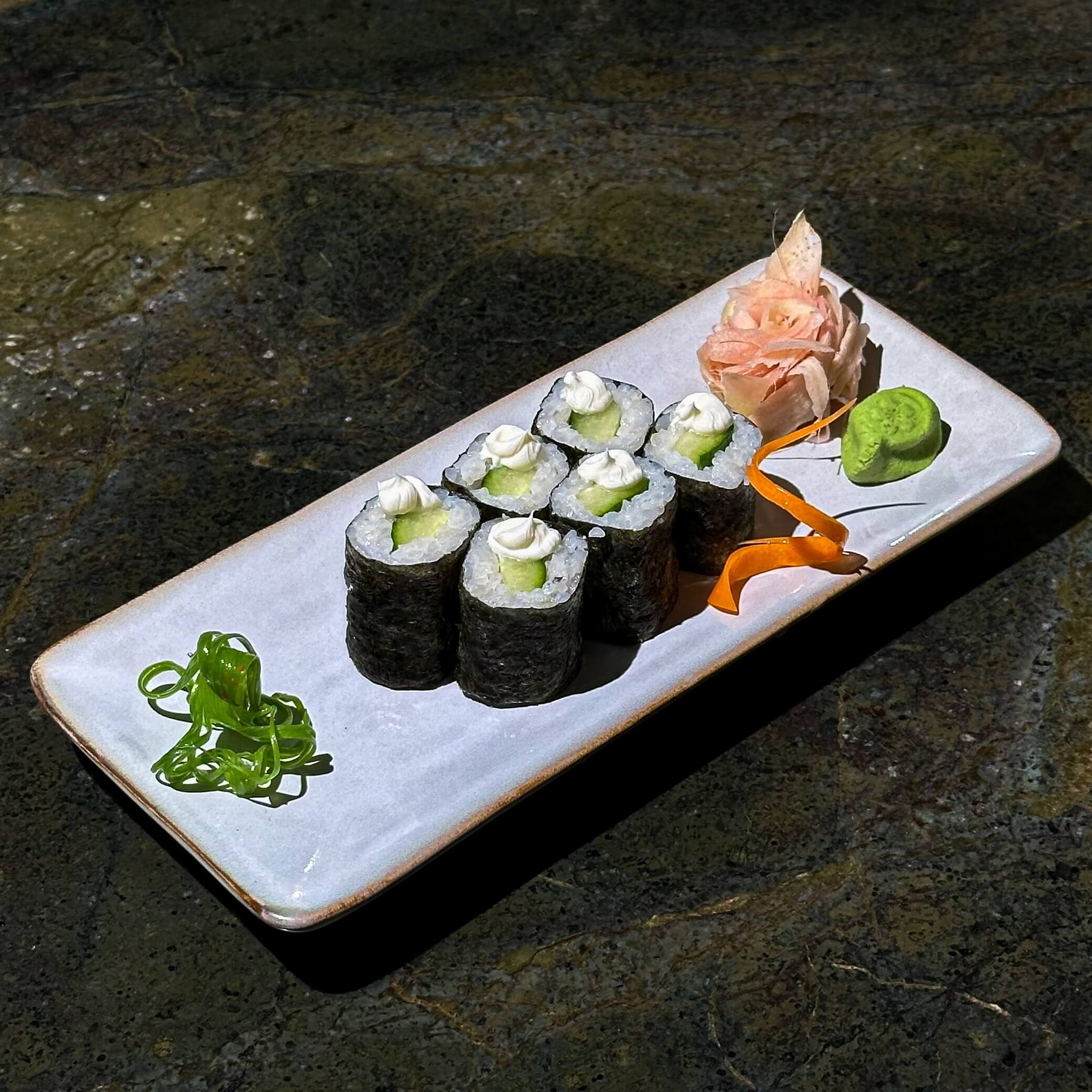 Cucumber cheese maki - Sushi by Spicy Bamboo