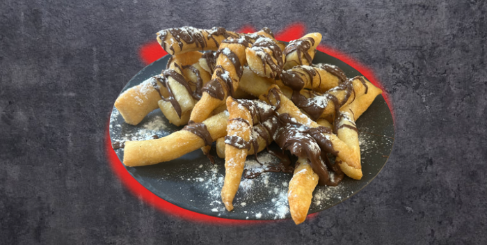 Fried Angioletti with Nutella