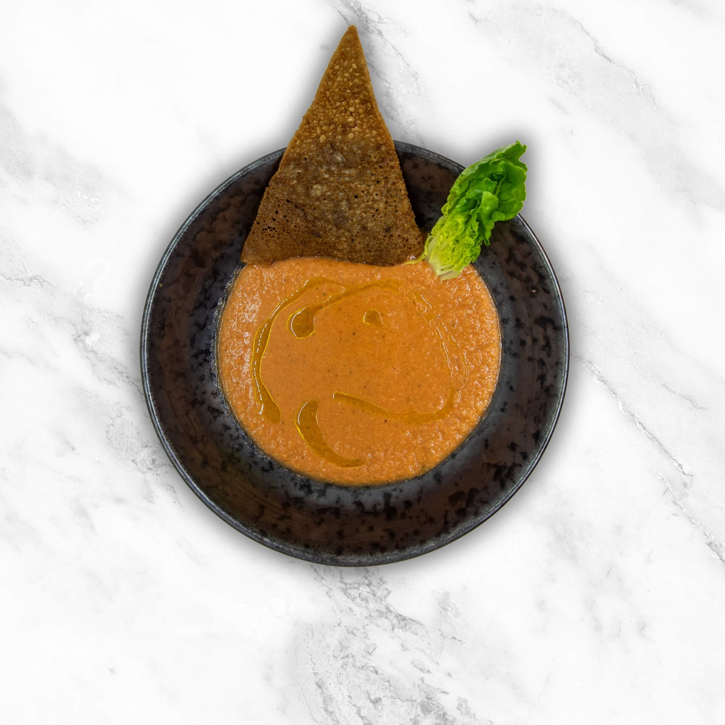 Gaspacho / Velouté of the day - Anoïa — Breton Crêpes & Monegasque Flavors Delivered in Monaco