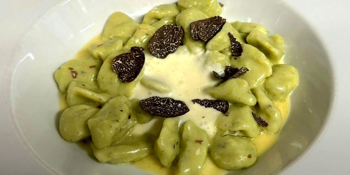 Gnocchi watercress, chives, taleggio and truffle butter