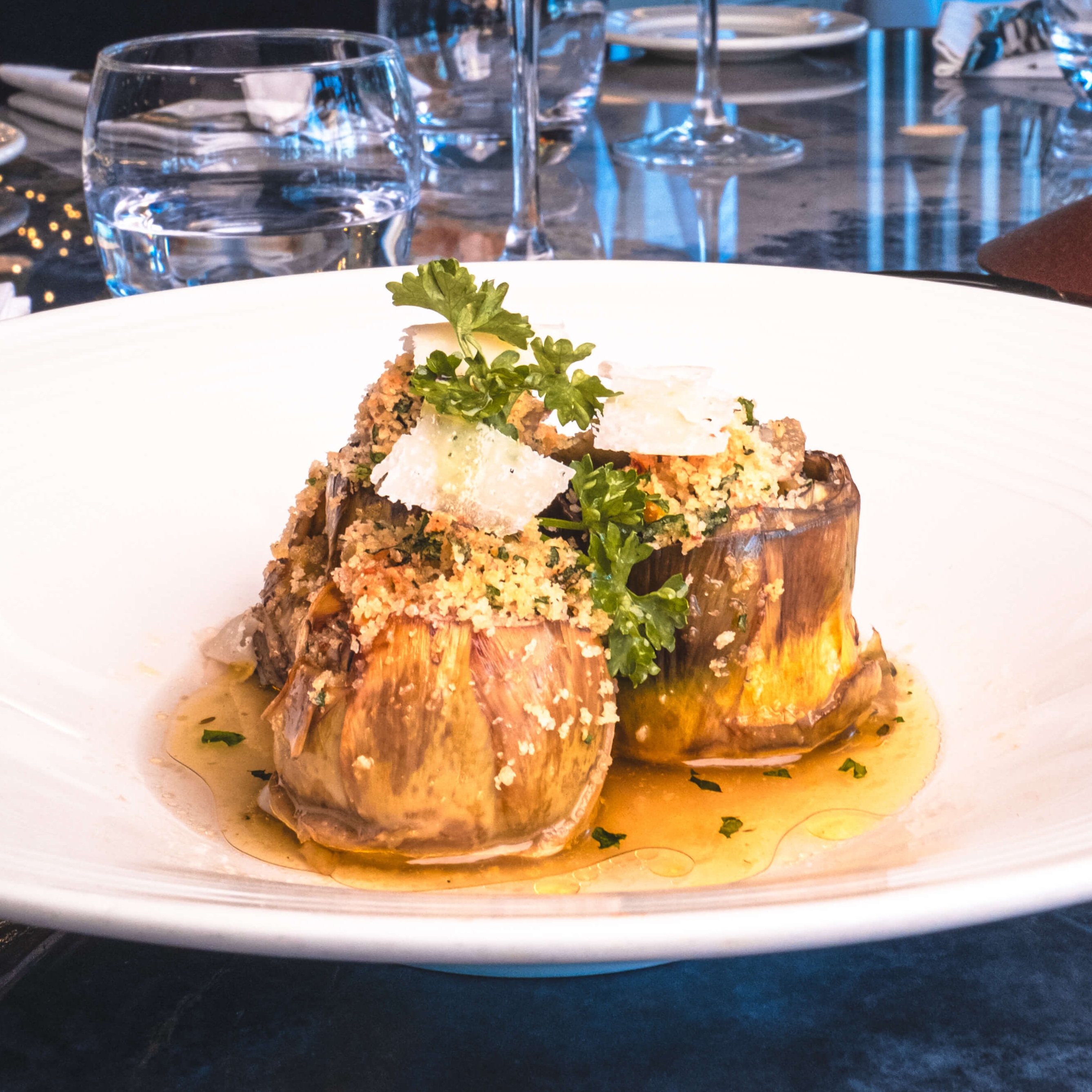 Gratinated Artichokes our way - Avenue 31 | Mediterranean Cuisine Delivery in Monaco