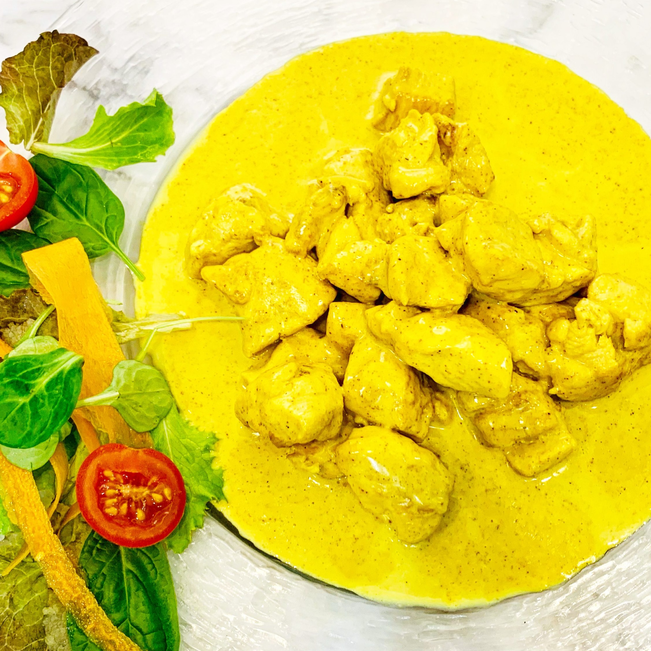 Grilled chicken with curry  - Bubble Bar