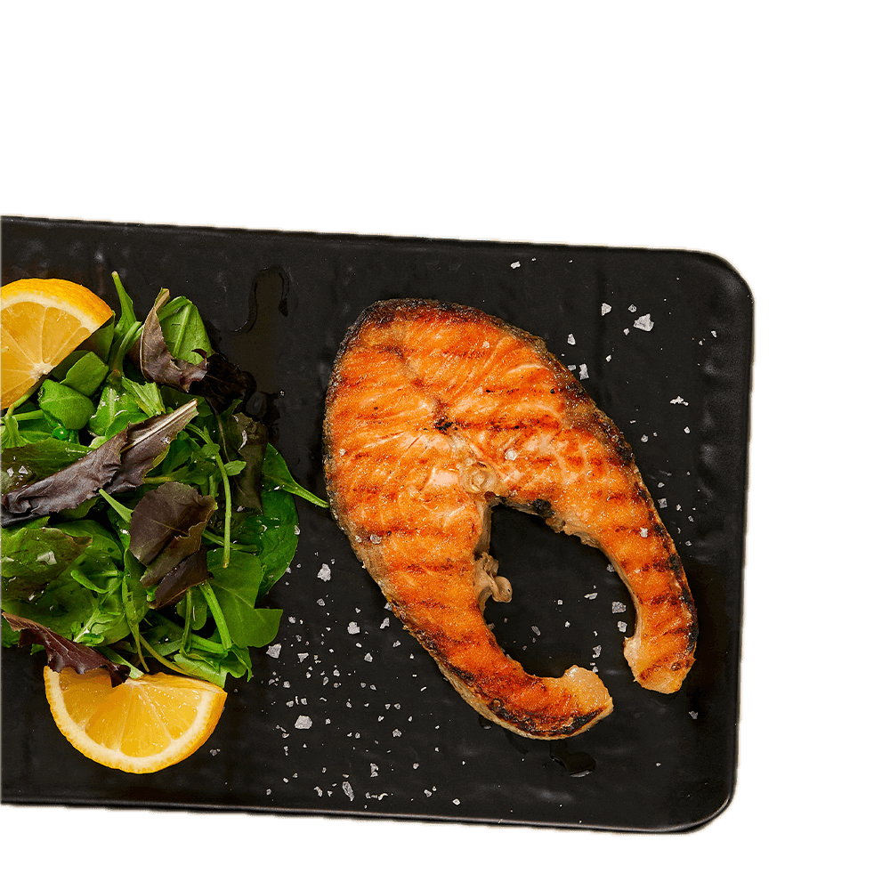 Grilled salmon fillet - Mr Val by Il Calcio | Diverse Cuisine Delivery in Monaco, Cap-d'Ail & Beausoleil