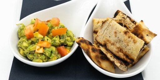 Guacamole with grilled focaccia 