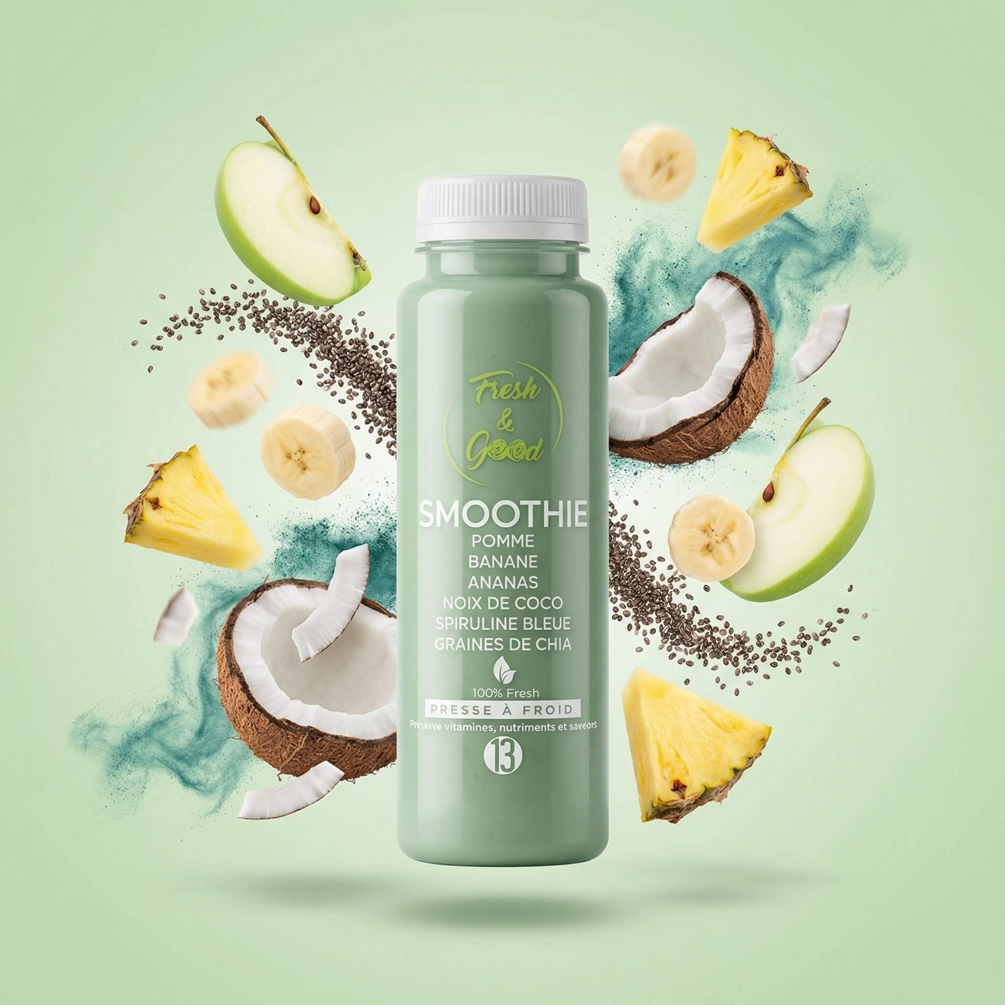 J13 Spirulina 250ml - Drinks & Ice Cream in 30 Minutes | Mr. Room Service