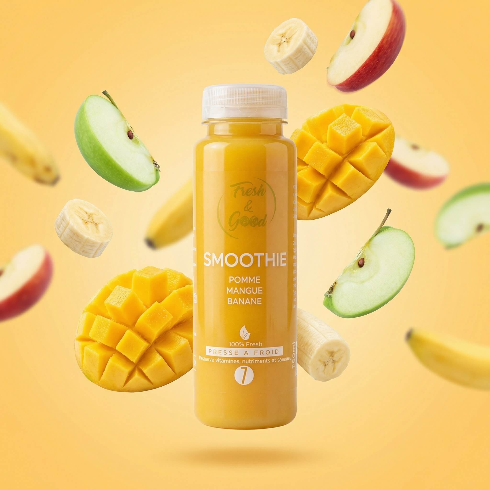 J7 Mango Banana 250ml - Fresh&Good Juices Delivery Monaco | Mr Room Service