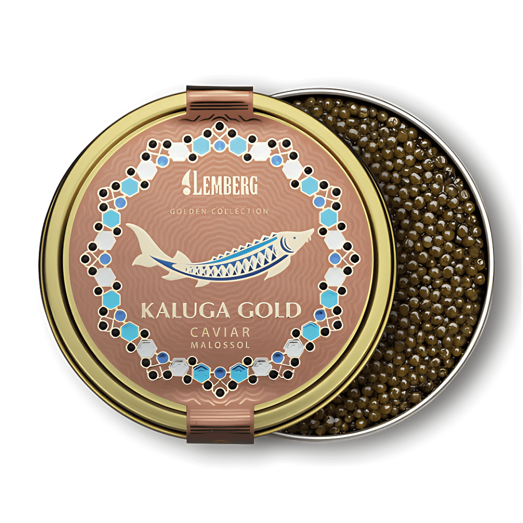 Kaluga Gold 250g - Caviar Delivery Monaco – Black & Red Caviar in 30 Minutes | Mr. Room Service