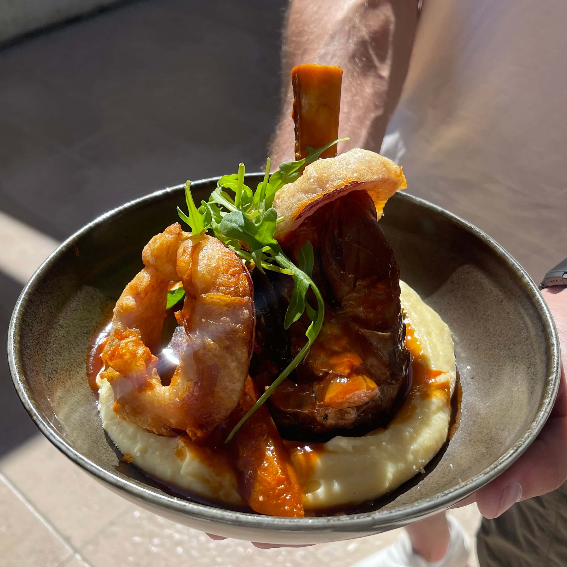 Lamb shanks (8 hours slow cooking) - La Note Bleue | Beachside Dining Delivery in Monaco