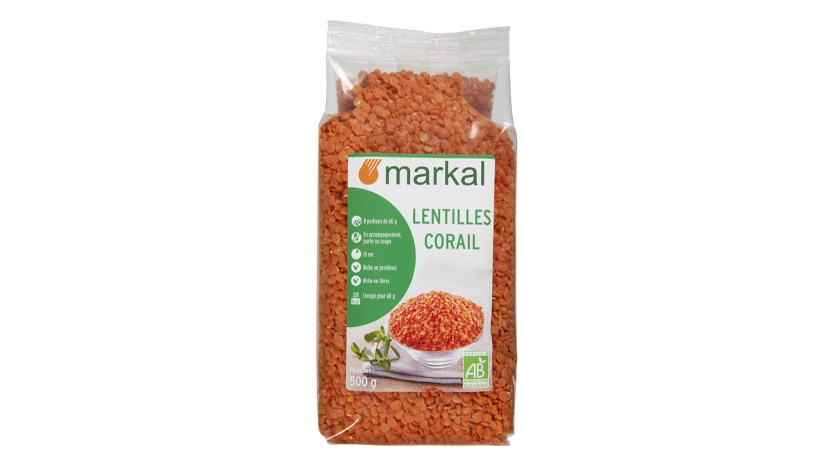 Lentilles corail 500g Markal