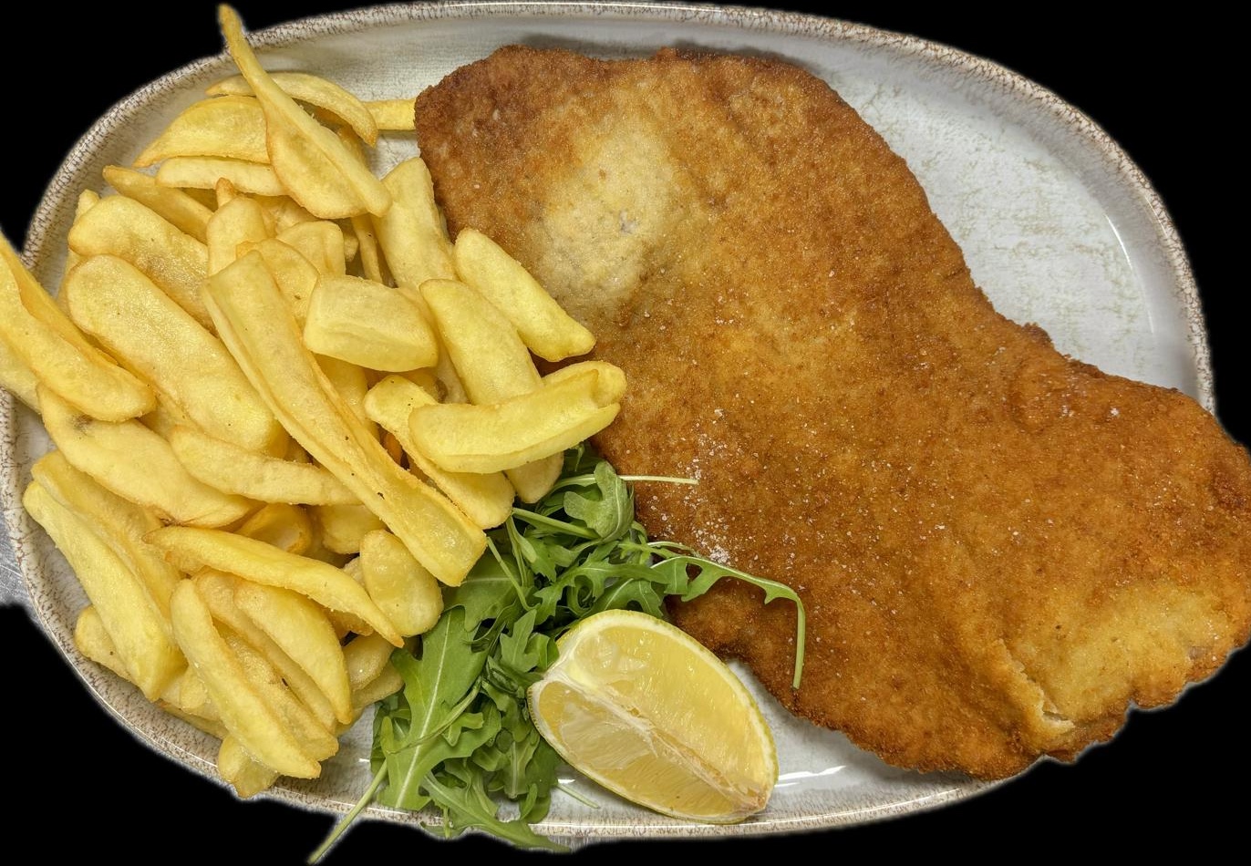 Milanese Veal Escalope and fries - Pizzeria Monégasque by Mimmo Delivery Monaco | Mr Room Service