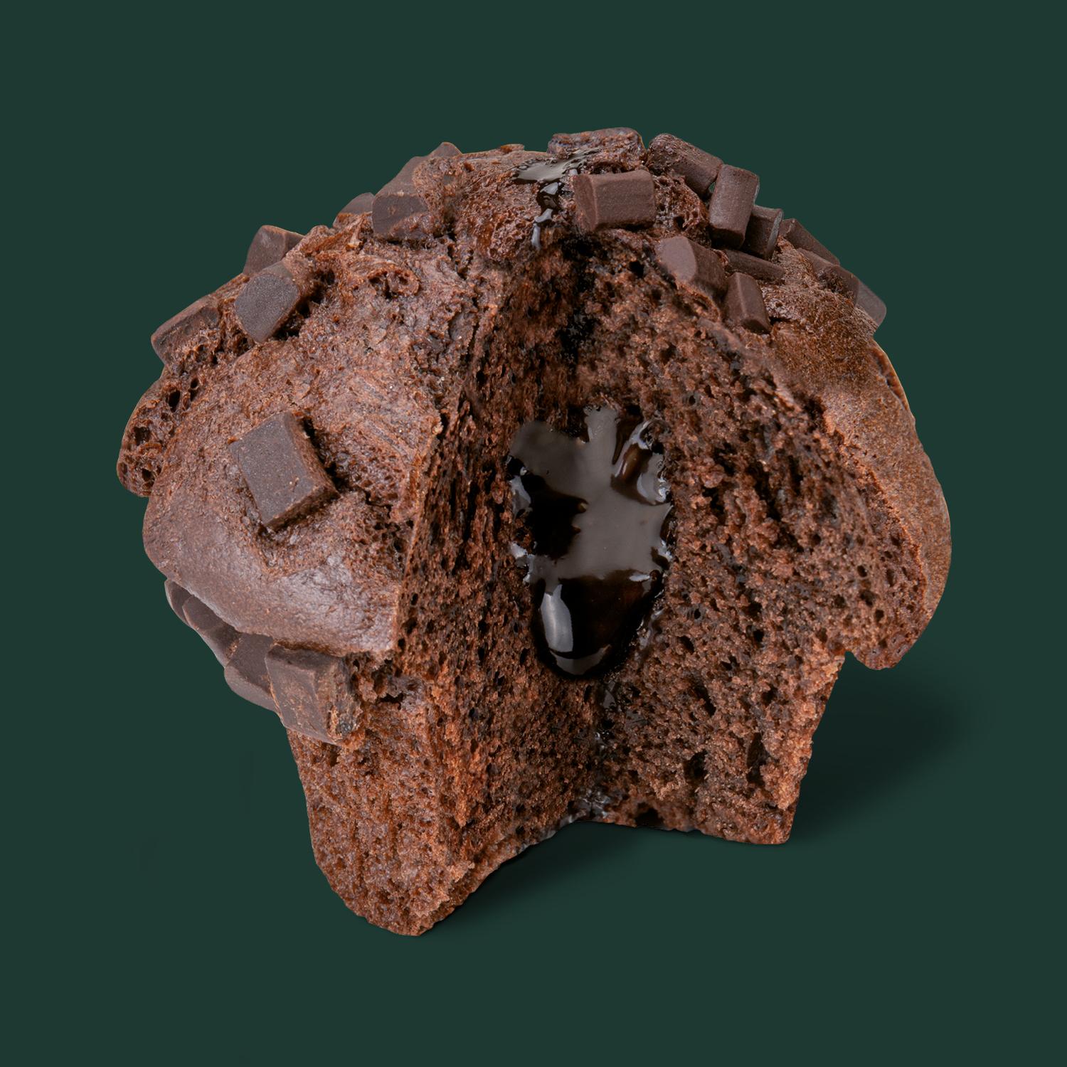 Muffin Double chocolat fourré au chocolat noir - Starbucks | Delivery in Monaco