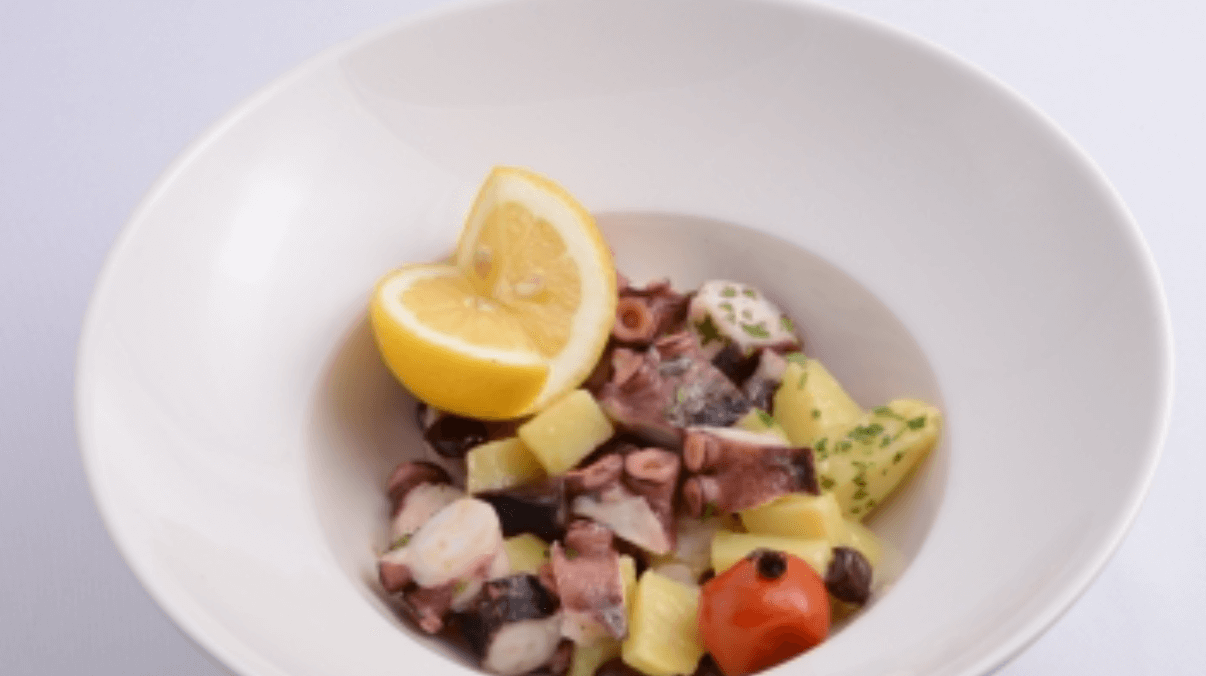 Octopus salad - Bella Vita | Italian & French Cuisine Delivery in Monaco, Cap-d'Ail & Beausoleil