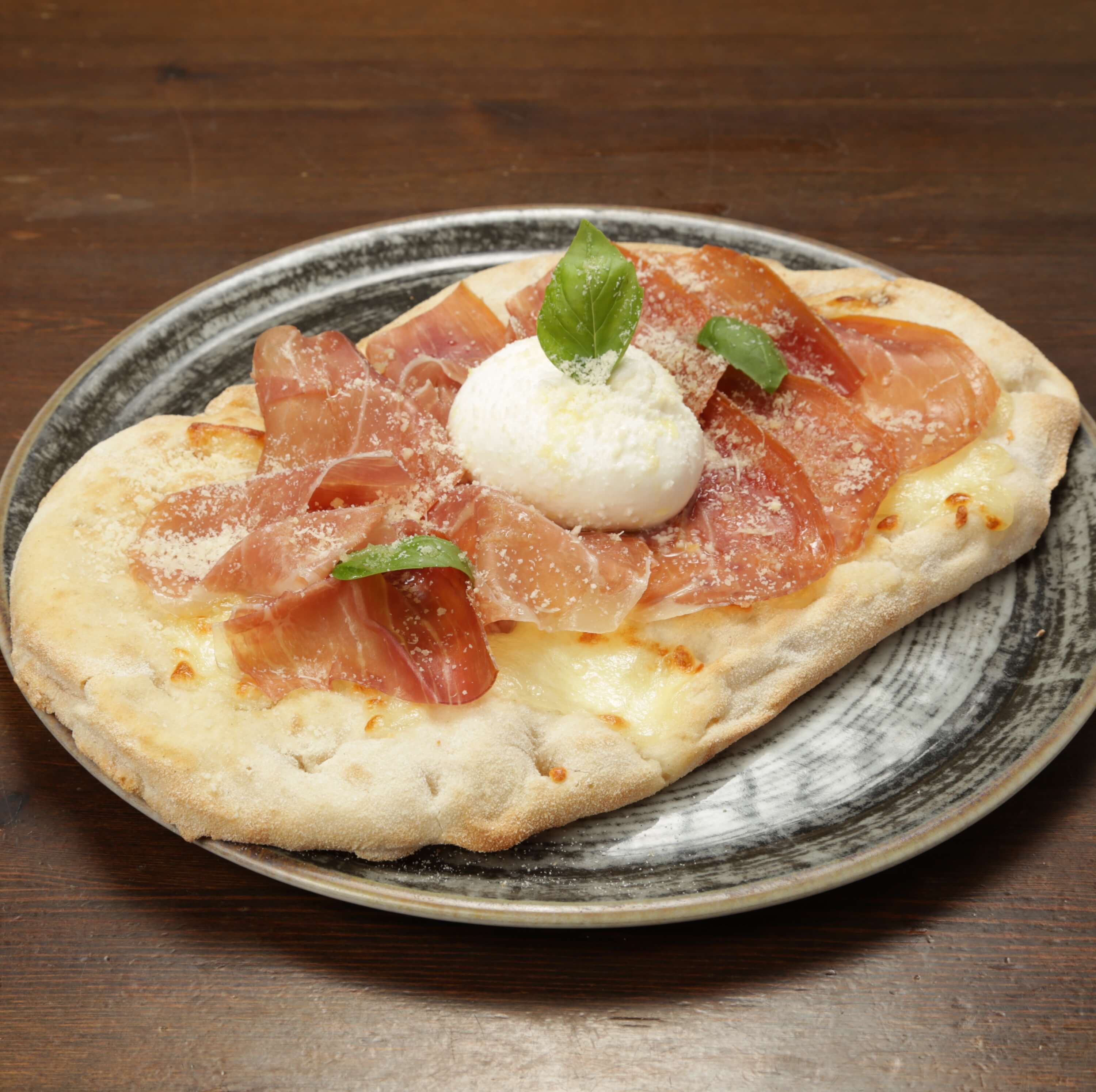 Parma, burrata and basil - Prince Of Venice | Delivery in Monaco