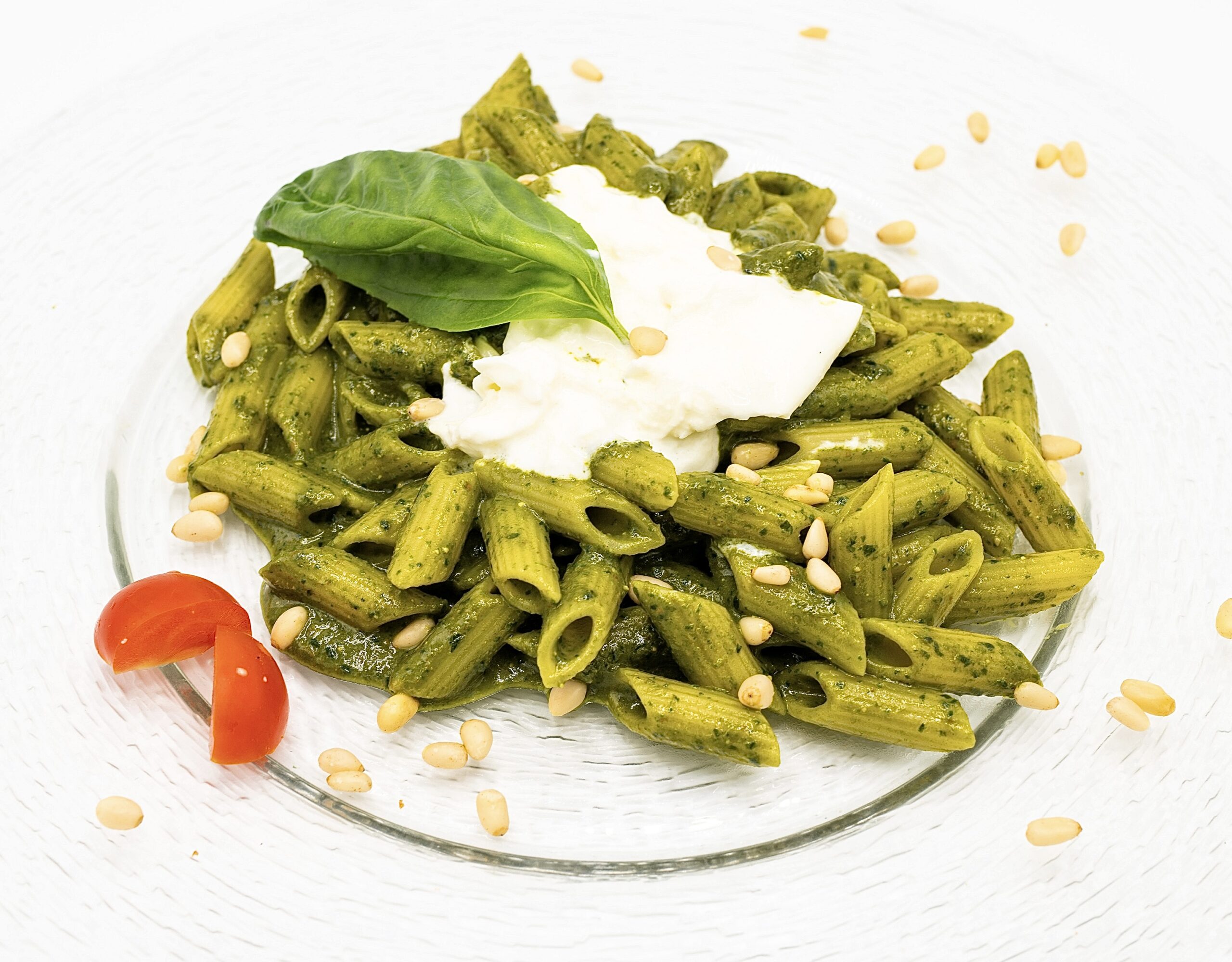 Penne with homemade pesto - Bubble Bar