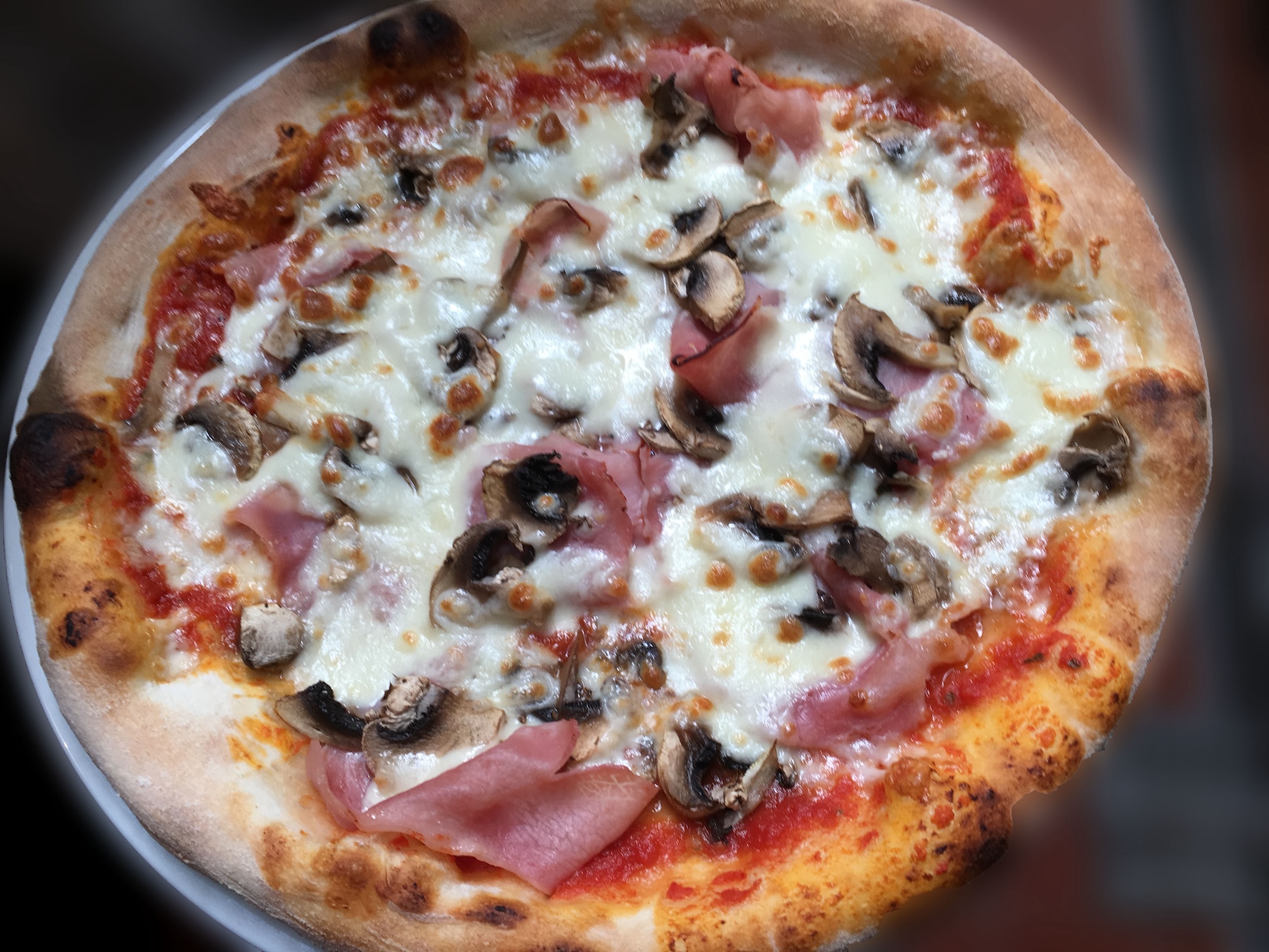 Pizza Reine with herbs & mushrooms - Truffle Gourmet San Maurizio | Truffle & Pasta Delivery in Monaco