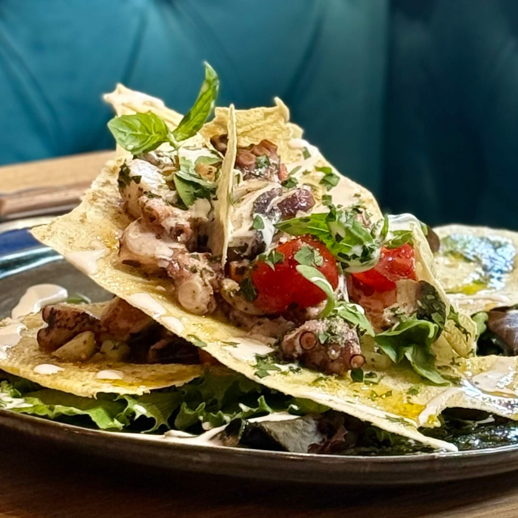 Polpo carasau - La Reginella | Italian Restaurant Delivery in Monaco