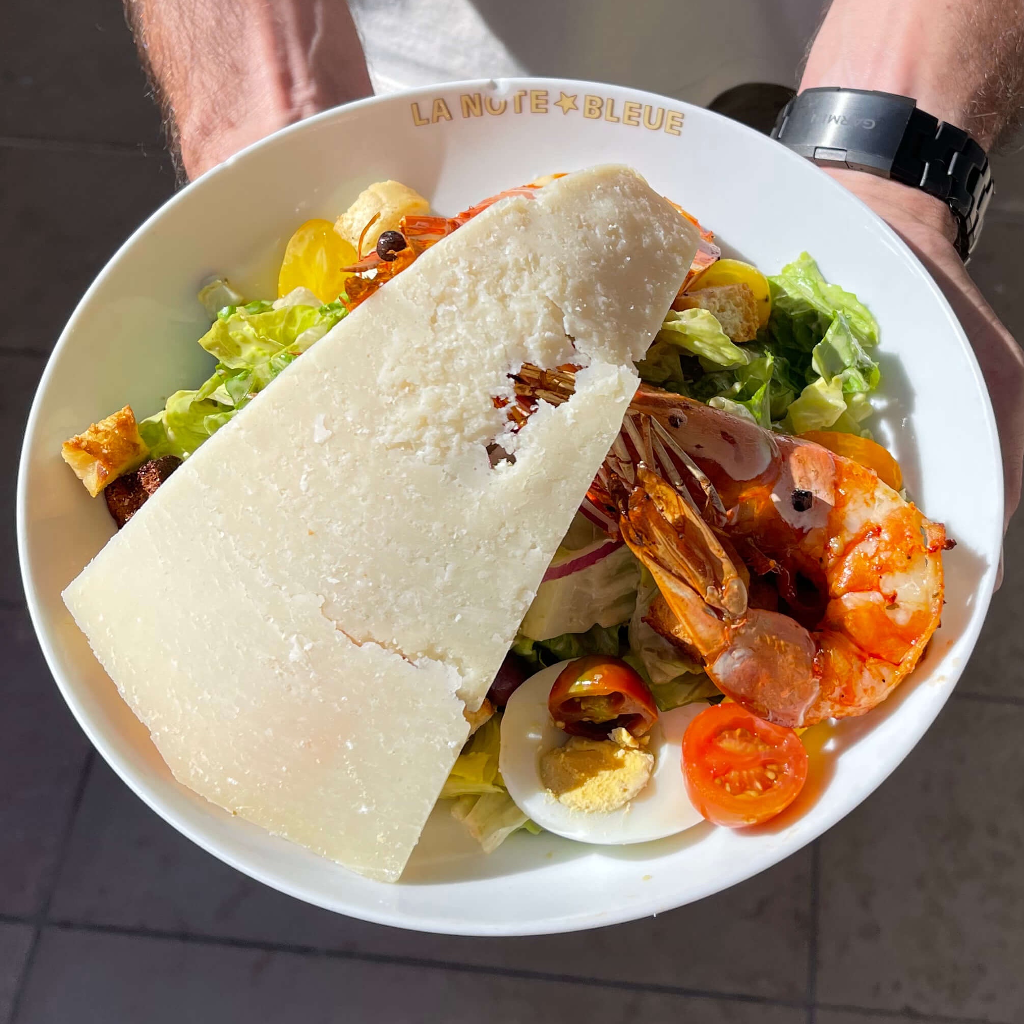 Prawns Cesar Salad - La Note Bleue | Beachside Dining Delivery in Monaco