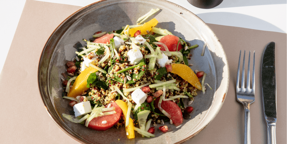 Quinoa & feta salad