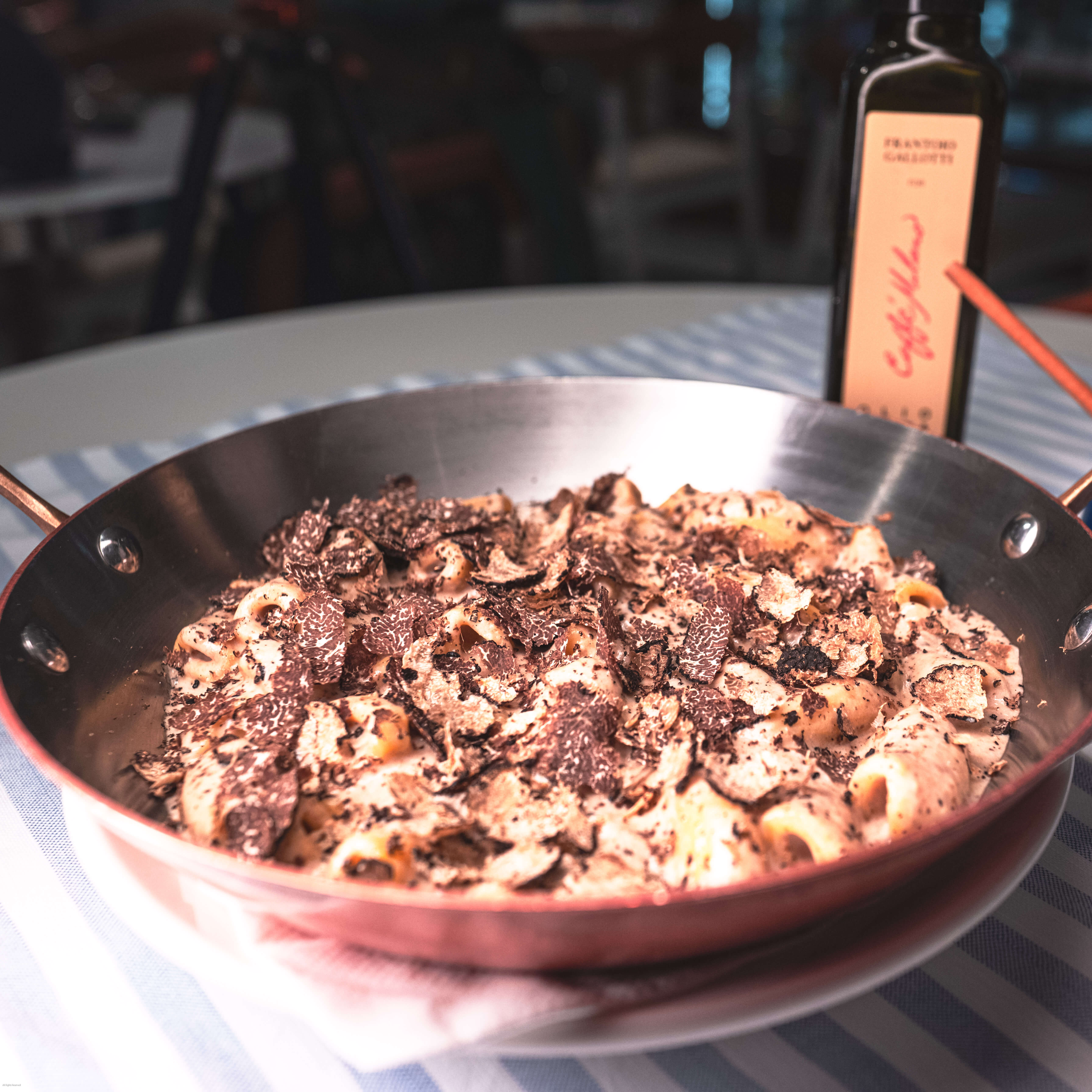 Rigatoni Truffle - Caffe Milano | Italian Restaurant Delivery in Monaco