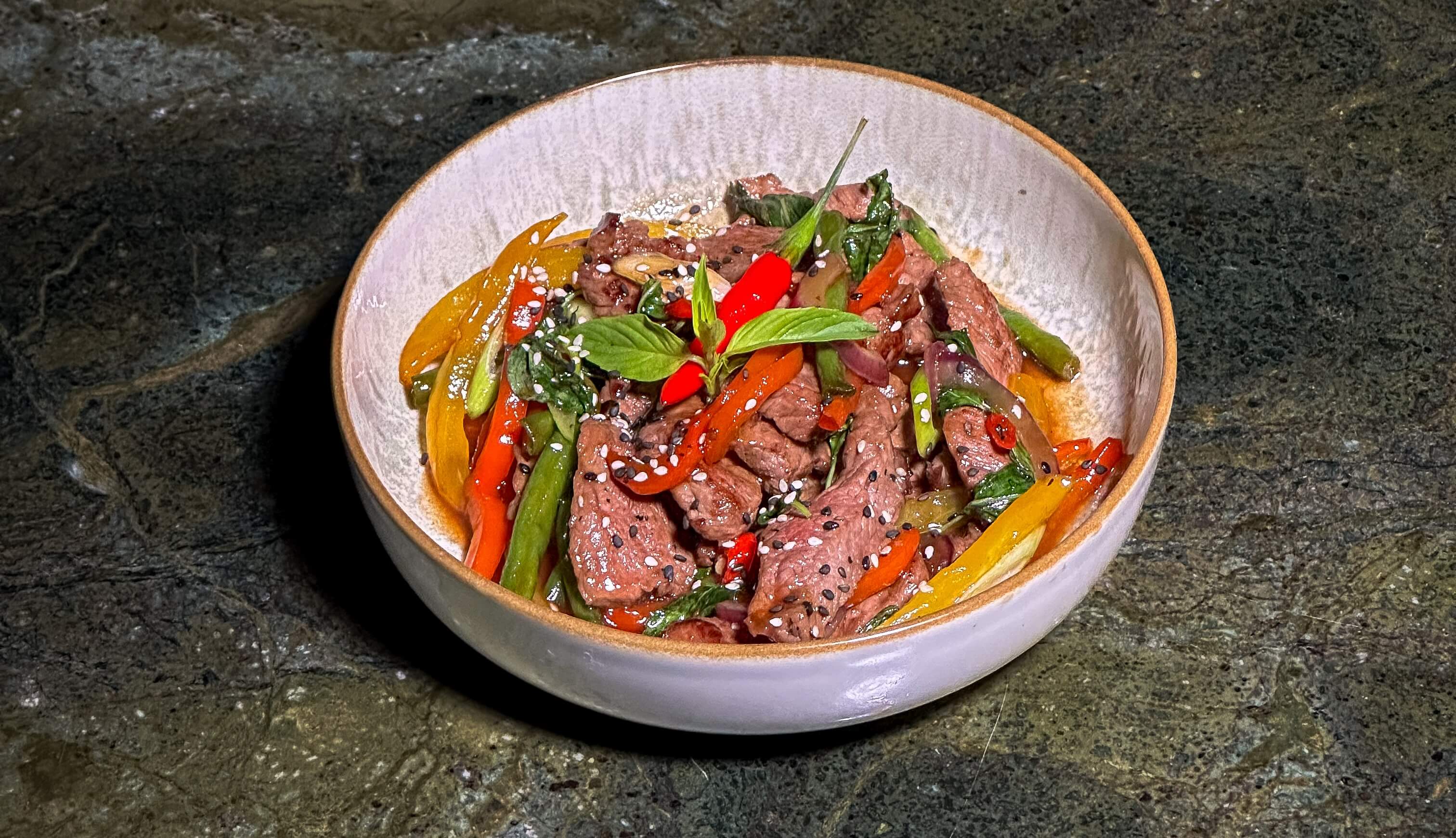 Sautéed Beef Thaï style - Spicy Bamboo Thai