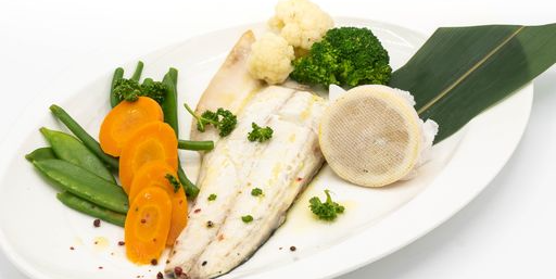 Sea bass with vegetables