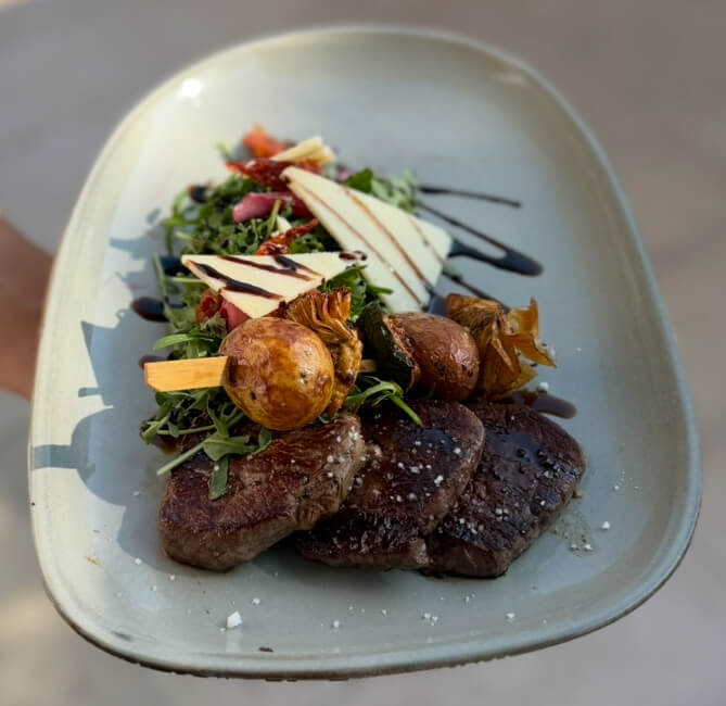 Sollomio Beef Filet 200g Italian way - La Note Bleue | Beachside Dining Delivery in Monaco