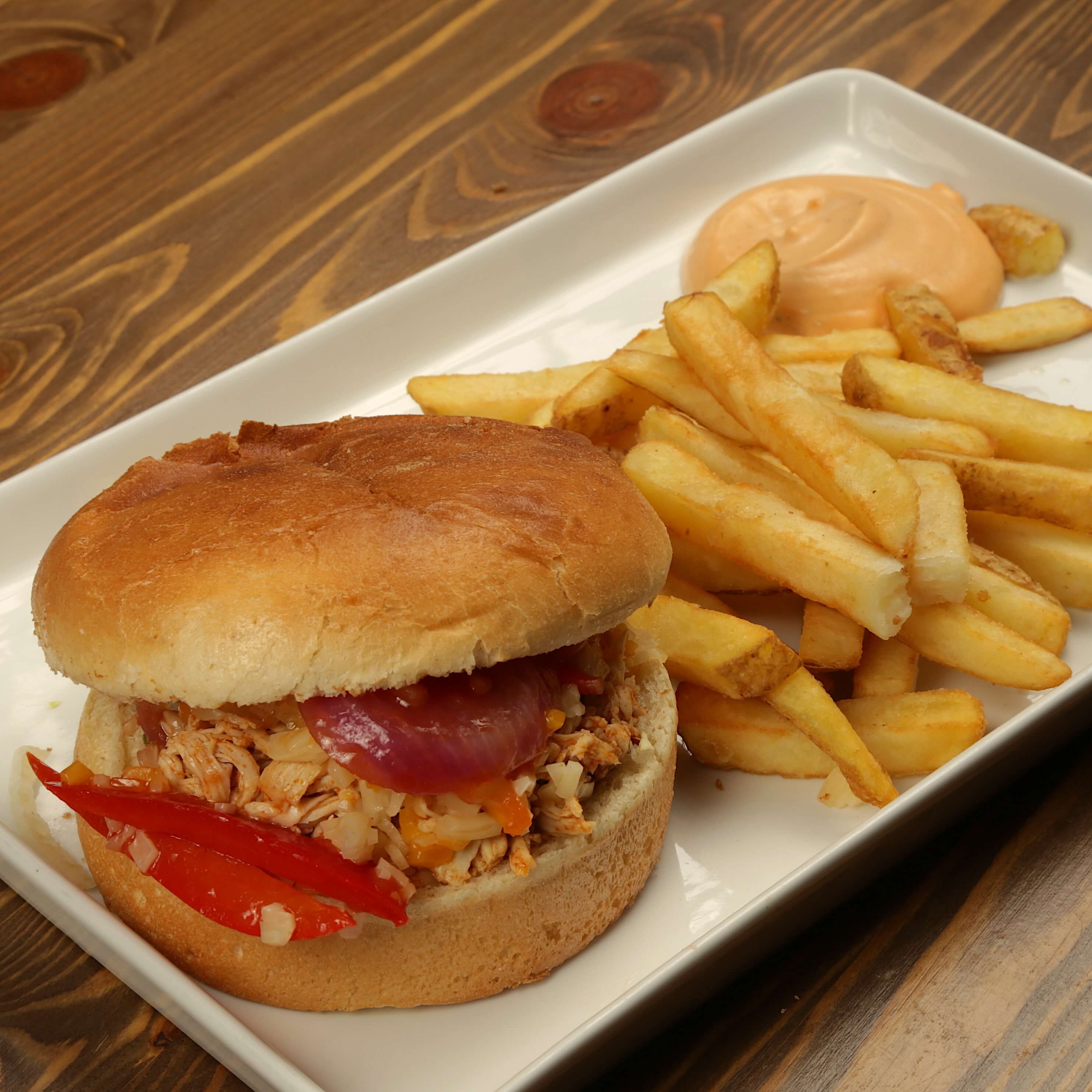 Spicy Chicken Pulled - Old Wild West  | Delivery in Monaco