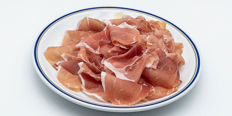 Sweet Prosciutto crudo from Parma