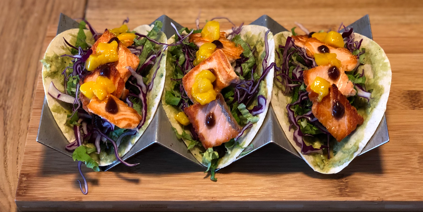 Tacos de salmon