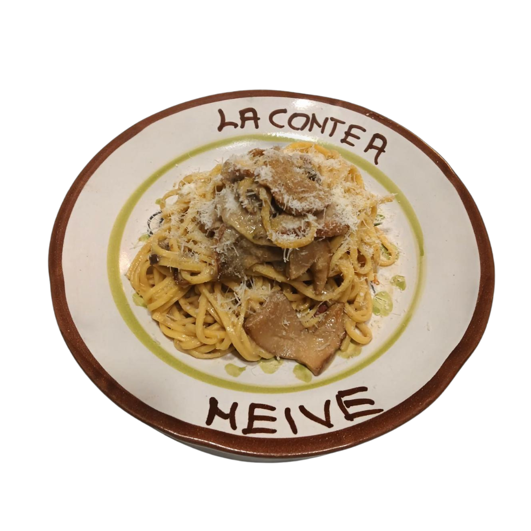 Tagliolini with Black-Headed Porcini Mushrooms