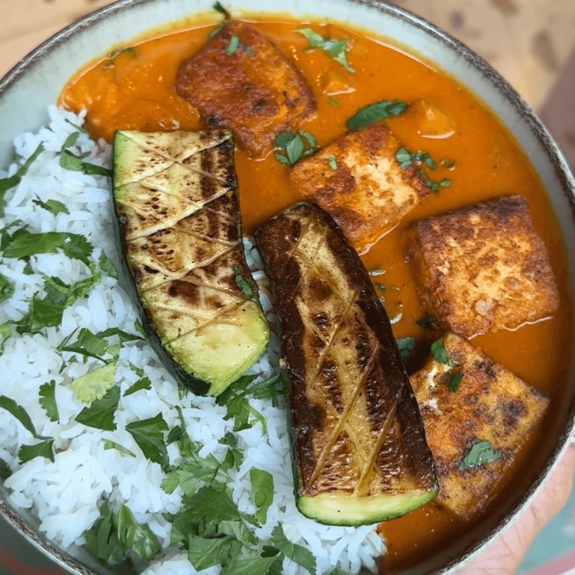 Tofu vegetable curry - Seaside Juicery