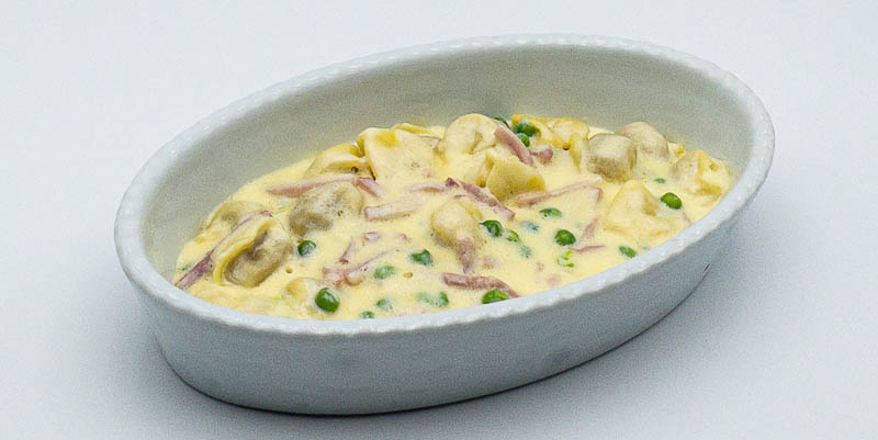 Tortellini Cream, Ham and Peas