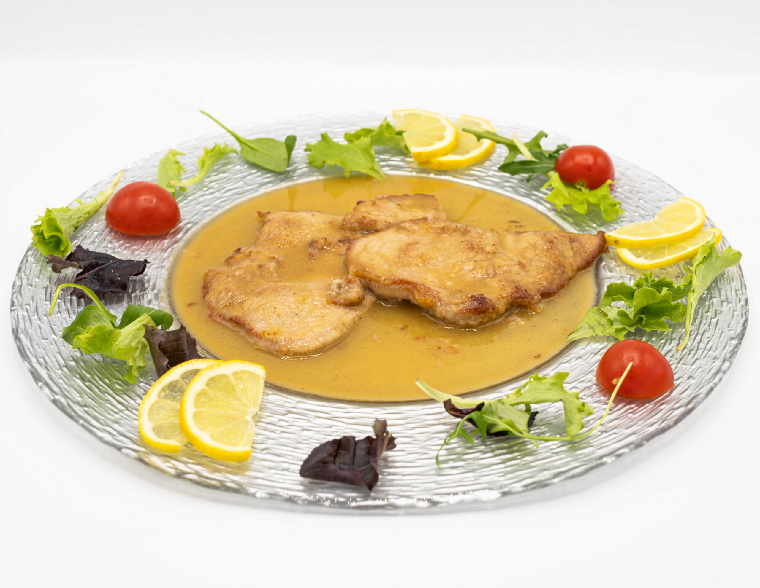 Veal cutlet with lemon sauce - Bubble Bar